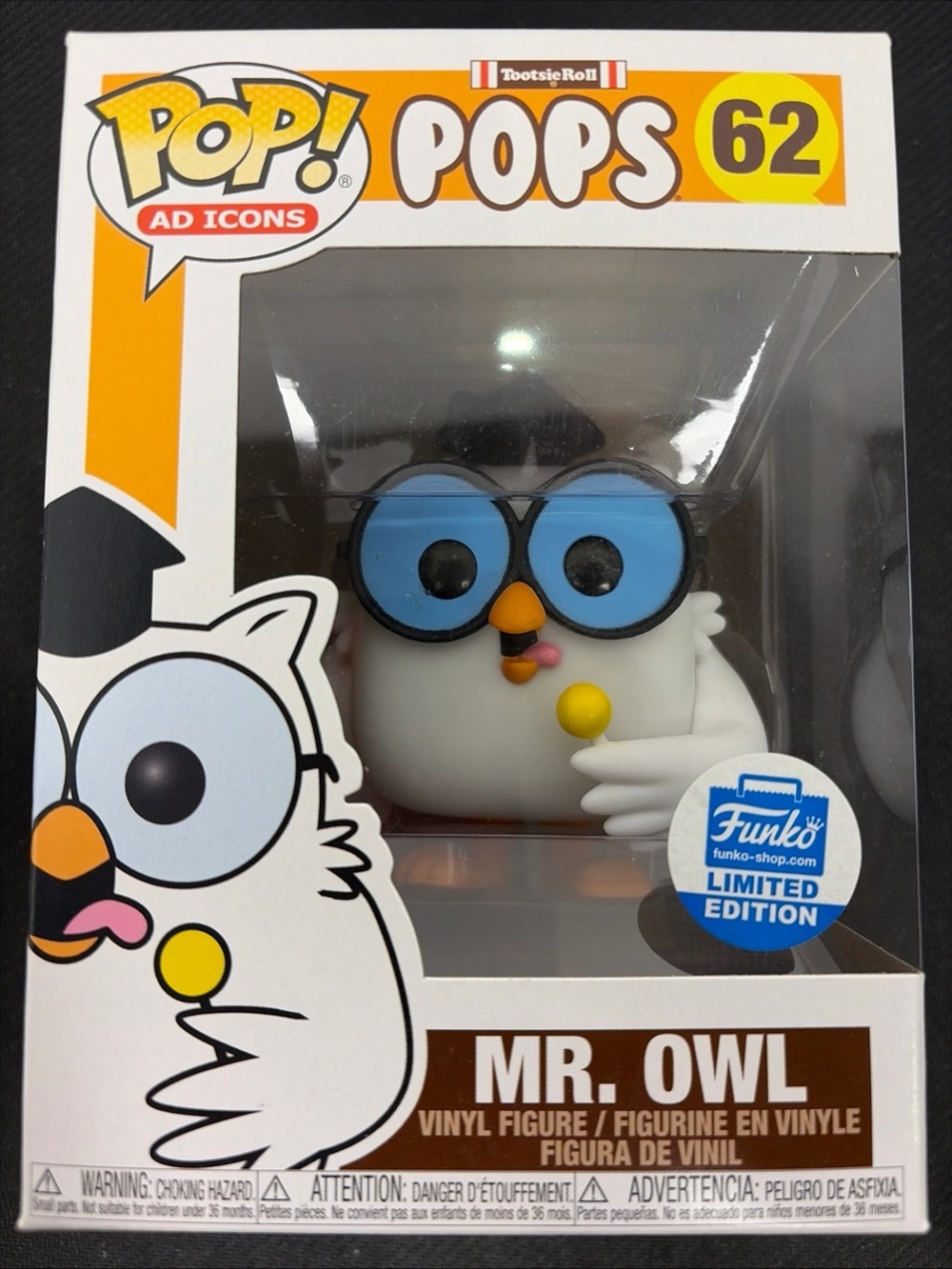 Funko Pop! Ad Icons Mr. Owl #62 Funko Shop Limited Edition Vinyl Figure